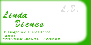 linda dienes business card